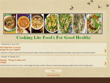 Tablet Screenshot of cookinglitefood.blogspot.com