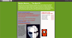 Desktop Screenshot of mansonmania.blogspot.com