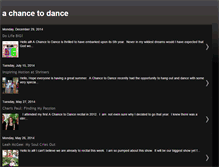 Tablet Screenshot of a-chance-to-dance.blogspot.com
