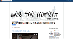 Desktop Screenshot of liveethemoment.blogspot.com