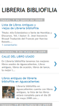 Mobile Screenshot of libreriabibliofilia.blogspot.com