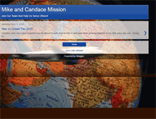 Tablet Screenshot of mikeandcandacemission.blogspot.com