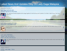 Tablet Screenshot of ladygagamalaysia.blogspot.com