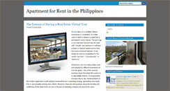 Desktop Screenshot of apartmentforrentinthephilippines.blogspot.com