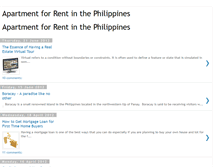 Tablet Screenshot of apartmentforrentinthephilippines.blogspot.com