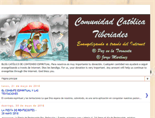 Tablet Screenshot of comunidadcatolicatiberiades.blogspot.com