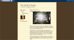 Desktop Screenshot of oakrose.blogspot.com