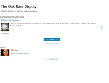 Tablet Screenshot of oakrose.blogspot.com