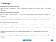 Tablet Screenshot of kros-juegos.blogspot.com