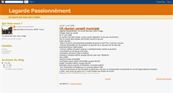 Desktop Screenshot of lagarde-passionnement.blogspot.com