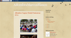 Desktop Screenshot of alfombramarcosblanco.blogspot.com