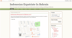 Desktop Screenshot of indonesianinbahrain.blogspot.com