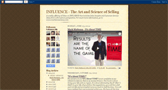 Desktop Screenshot of influence-theartandscienceofselling.blogspot.com