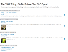 Tablet Screenshot of 101thingsquest.blogspot.com