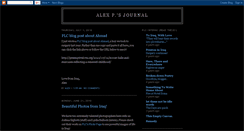 Desktop Screenshot of alexpsjournal.blogspot.com