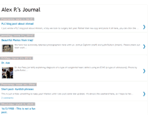 Tablet Screenshot of alexpsjournal.blogspot.com