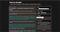 Desktop Screenshot of notadaverdade.blogspot.com