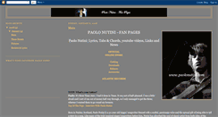 Desktop Screenshot of paolofansite.blogspot.com