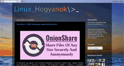 Desktop Screenshot of linuxhogyanok.blogspot.com