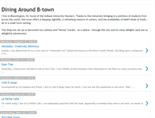 Tablet Screenshot of bloomingtondining.blogspot.com