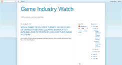 Desktop Screenshot of gameindustrywatch.blogspot.com