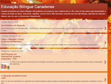 Tablet Screenshot of educacaobilinguecanadense.blogspot.com