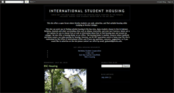 Desktop Screenshot of internationalstudenthousing.blogspot.com