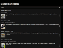 Tablet Screenshot of mazoomastudios.blogspot.com