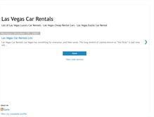 Tablet Screenshot of lasvegascarrentals.blogspot.com