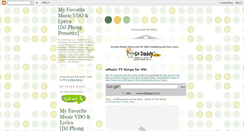 Desktop Screenshot of mymv.blogspot.com