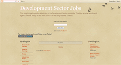 Desktop Screenshot of developsectorjobs.blogspot.com