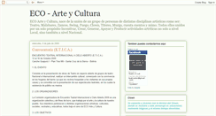 Desktop Screenshot of eco-arteycultura.blogspot.com