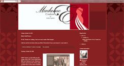 Desktop Screenshot of madameecouture.blogspot.com