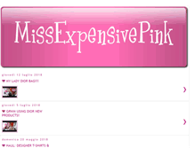 Tablet Screenshot of missexpensivepink.blogspot.com