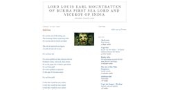 Desktop Screenshot of lordmountbattenofburma.blogspot.com