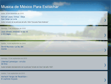 Tablet Screenshot of musicaycancionesdemexico.blogspot.com