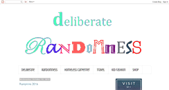 Desktop Screenshot of deliberate-randomness.blogspot.com