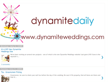 Tablet Screenshot of dynamiteweddings.blogspot.com