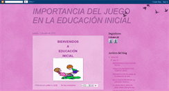 Desktop Screenshot of importancia-del-juego.blogspot.com