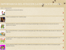 Tablet Screenshot of importancia-del-juego.blogspot.com