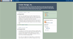 Desktop Screenshot of condorstorageinc.blogspot.com