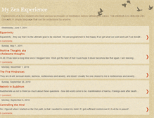 Tablet Screenshot of myzenexperience.blogspot.com