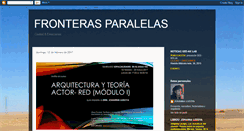 Desktop Screenshot of fronterasparalelas.blogspot.com