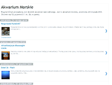 Tablet Screenshot of akwarium-morskie.blogspot.com