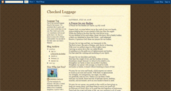 Desktop Screenshot of checkedluggage.blogspot.com
