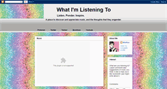 Desktop Screenshot of listenponderinspire.blogspot.com