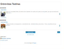 Tablet Screenshot of entrevistasteatinas.blogspot.com