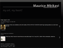 Tablet Screenshot of mauricembikayi.blogspot.com