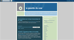 Desktop Screenshot of lagazetteduczar.blogspot.com