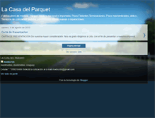 Tablet Screenshot of lacasadelparquet.blogspot.com